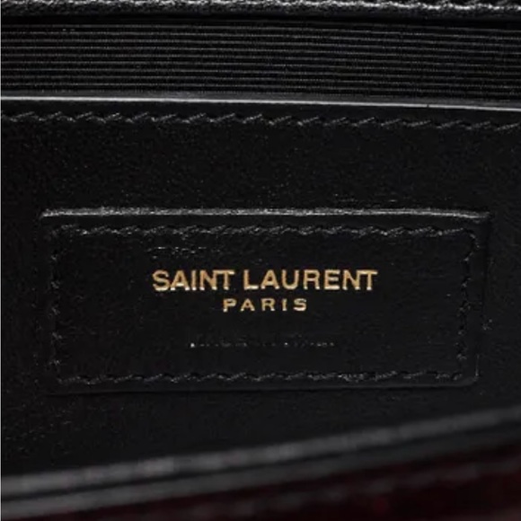 Saint Laurent Monogram Logo Kate Glitter Patent Leather
Crossbody Chain Bag - Picture 9 of 12
